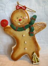 Gingerbread Man Christmas Tree Ornament  Holiday Decoration Figurine 6