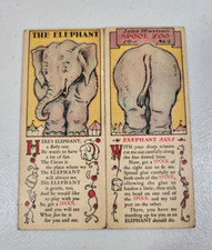 1931 J P Coats Clarks The Elephant John Martins Spool Zoo picture