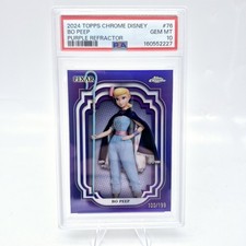 2024 Disney Topps Chrome Bo Peep #76 PSA 10 Toy Story Purple /199  picture