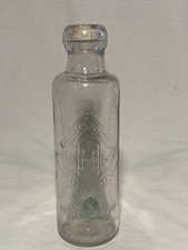 c1890s M. C. Heald Lynn, Mass. The Thomas patent Hutch Type Clear Soda Bottle picture