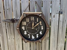 Vintage 1940s Cleveland Electric Neon Clock Company ART DECO 20 Inch Wall  As Is picture
