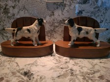 Vintage Bookend Hunting Spaniel English Setter Rubal New York 1950's picture