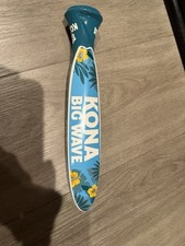 Kona Big Wave Beer Tap Handle Golden Ale Surfboard 11” Tall Man Cave Collectible picture