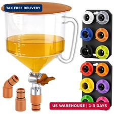 17PCS Engine Oil Funnel Kit 2L Capacity 12 Adapters Magnetic Trays picture