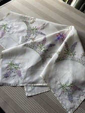 Vintage Hand Embroidered Tablecloth  - Beautiful work picture