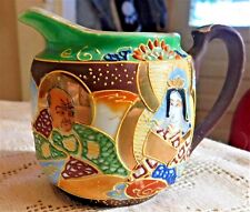VINTAGE LOVELY 1920's-1930's HAND PAINTED PORCELAIN CREAMER PITCHER - JAPAN picture