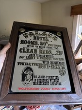 Vintage Palace Hotel Mirror Sign Wall Hanging picture