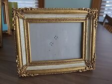 Baroque Rich Gold White Crackle Picture Frame 5x7 Photo Artwork Painting Prints picture