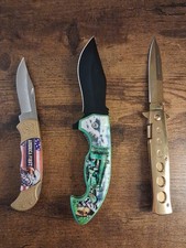 ​Vintage Pocket Knife Lot of 3 Folding Knives Collection Mixed Brands Estate picture
