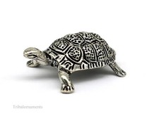 925 fine silver antique design tortoise statue or sculpture puja article su490 picture