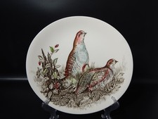 Vintage Oval Plate Johnson Bros Game Birds Partridge picture