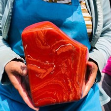 11.68LB Natural red jasper quartz crystal freeform specimen healing decor picture