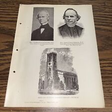 Antique Paper: Mercer Street Presbyterian Church Rev Skinner & Prentiss New York picture