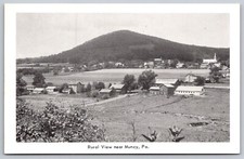 Muncy Pennsylvania WB Postcard Rural View Church Farm picture