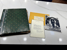 1963 Jacqueline Kennedy Franked Signed Mourning Stationery PHOTO + JFK SCRAPBOOK picture
