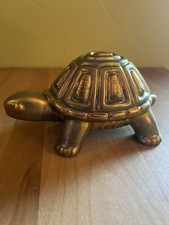 Zsolnay Hungary Green Turtle Figurine Eosin Iridescent Glaze picture