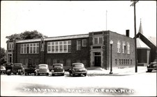 Fairfax MN St. Andrews School Vintage Automobiles RPPC EKC 1939-1950 Kodak picture