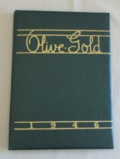 1946 Yearbook Olive & Gold Santa Barbara High School CA Genealogy Annual picture