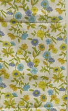 Vintage Concord Fabric Beige Background Multi Color Flowers  56” X 2.75 Yards picture