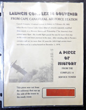 NASA CAPE CANAVERAL LAUNCH COMPLEX 14 SOUVENIR CABLEWAY METAL RELIC #47/50 picture