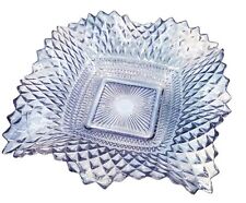 Westmoreland English Hobnail Diamond Cut, Periwinkle Blue Candy Dish Bowl picture