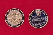 SCOUT OATH Boy Scout Challenge Coin Law Motto Slogan BSA Cub Scout Large Heavy picture