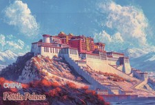 Potala Palace Lhasa Tibet China Asia Once Dalai Lama Residence - Modern Postcard picture