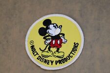 Disneyland 1970's Vintage Sew On Embroidered Mickey Mouse Patch Collectible picture