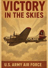 Boeing B-17 Painting Style Print Card 5x7 picture