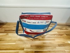 Vintage Airline Logo Bag TWA United Eastern Continental 1969-72 Aviation Rare picture
