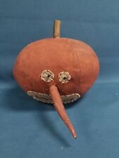 Vintage Honey & Me Distressed Primitive Handpainted Pumpkin Halloween Decor picture