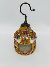 Vintage Asian Chinoiserie Floral Porcelain  Birdcage picture