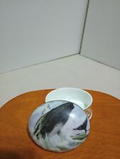 Vintage Falcon Porcelain Whale Design Trinket box picture