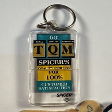 Vintage Spicer Universal Joints Keychain Lot Dana Automotive Advertising TQM picture