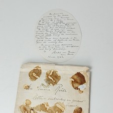 1922 Antique Austrian Provenance Note Letter Vienna Revolution 1848 History picture