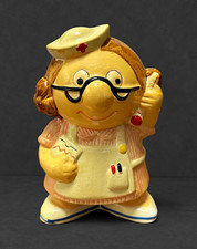 Vintage 1978 Enesco Nurse Ceramic Piggy Bank Figurine Medical Collectible Taiwan picture