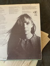 LYNDA BARRY ~ Handwritten PROSE and HER personally SIGNED JONI MITCHELL lp OOAK picture