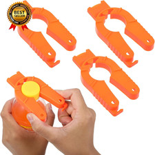 Plastic Bottle Cap Opener,3 Pack Water Bottle Opener,Orange Soda Can Opener,3 in picture