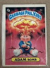 1985 Garbage Pail Kids Series 1 Adam Bomb #8a Checklist Trading Card (read) picture
