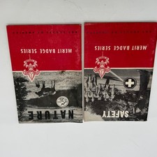 Vintage 1964 Boy Scouts of America Merit Badge Series Nature Safety Booklets 2pc picture