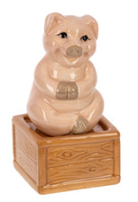 GANZ Salt & Pepper Shakers Pig NEW ER73641  1 3/4
