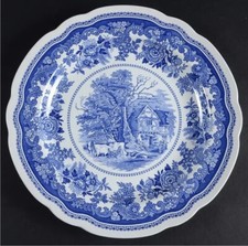 Spode Blue Room English Countryside “Farmhouse” Dinner Plate 10.5” MINT picture