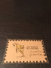 EARLY 1907 - POSTED POSTCARD - JUST SCRATCH ME A FEW LINES picture