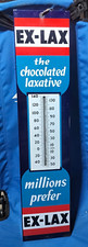 Ex-Lax The Chocolated Laxative Vintage Advertising Thermometer Sign picture