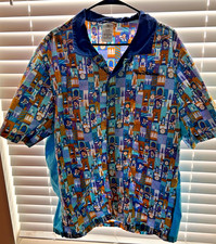 Disney World 50th Anniversary It’s A Small World Shirt Mens XXL 2XL Button GUC A picture