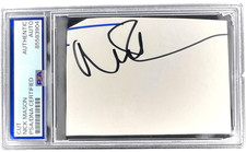 Nick Mason Founding Member Pink Floyd Signed Cut Autograph PSA/DNA picture