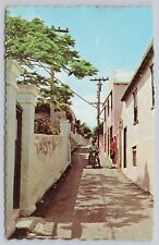 St George Bermuda, Policeman in Old Maids Lane, Vintage Postcard picture