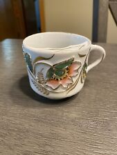RARE 1890s Mustache Cup Tea Coffee Gold Wear Antique Marked Made In Germany picture