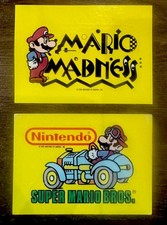 2ct 1989 Topps Nintendo Game Tips Sticker lot Super Mario (#21 & #33) picture