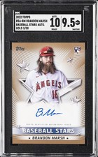 2022 TOPPS BASEBALL STARS AUTO GOLD 3/50 #BSA-BM BRANDON MARSH SGC 9.5 picture